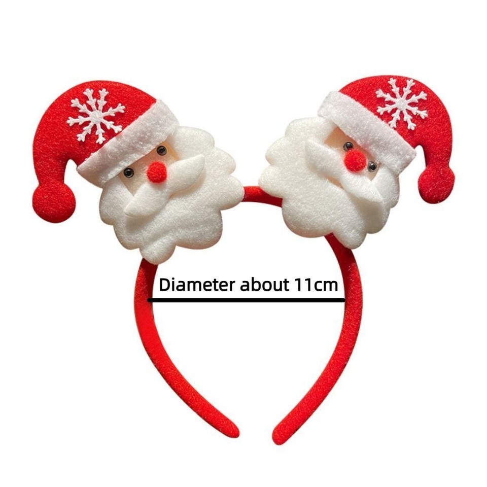 Cartoon Christmas Headband Santa Hat Children Headwear Xmas Hair