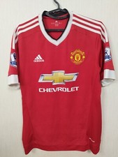Sz M adult Manchester United football jersey Adidas home shirt 2015/2016