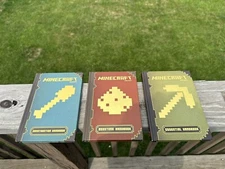 Minecraft Construction, Redstone, And Essentials Handbooks Lot Of 3