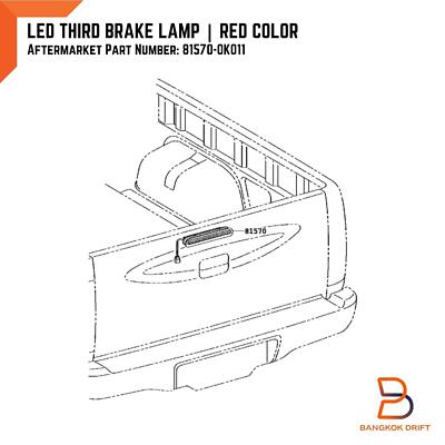 81570-0K011 LED CENTER BRAKE TAILGATE CENTER LAMP LIGHT FIT TOYOTA