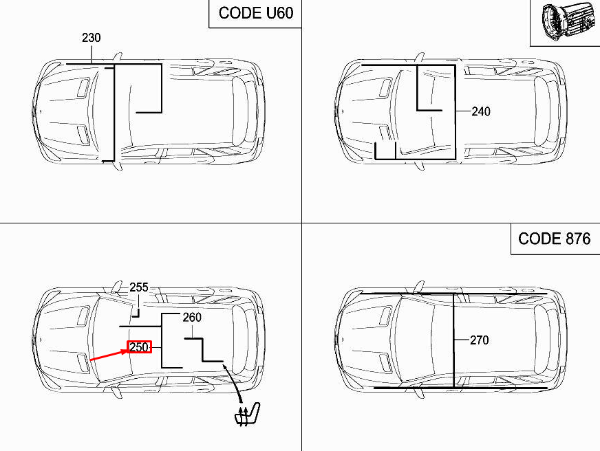 Neu MERCEDES-BENZ ML W166 Klimaanlage Kabelbaum A1665403608 Original