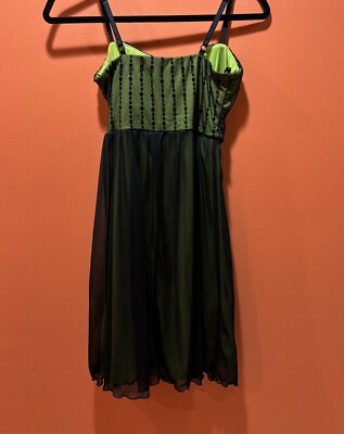 City Triangles Dress Green Black Sequin Juniors Sz S Prom Homecoming Formal  Prty | eBay