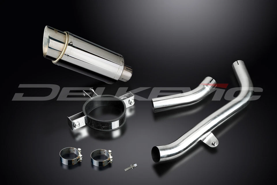 本田 CBR1000RR 2006-07 Delkevic Slip On 8 英寸圆形不锈钢排气消声器套件 — 第 3/4 张图片