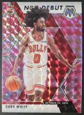 Coby White 2019-20 Panini Mosaic PINK CAMO PRIZM Parallel Rookie Card (no.264). rookie card picture