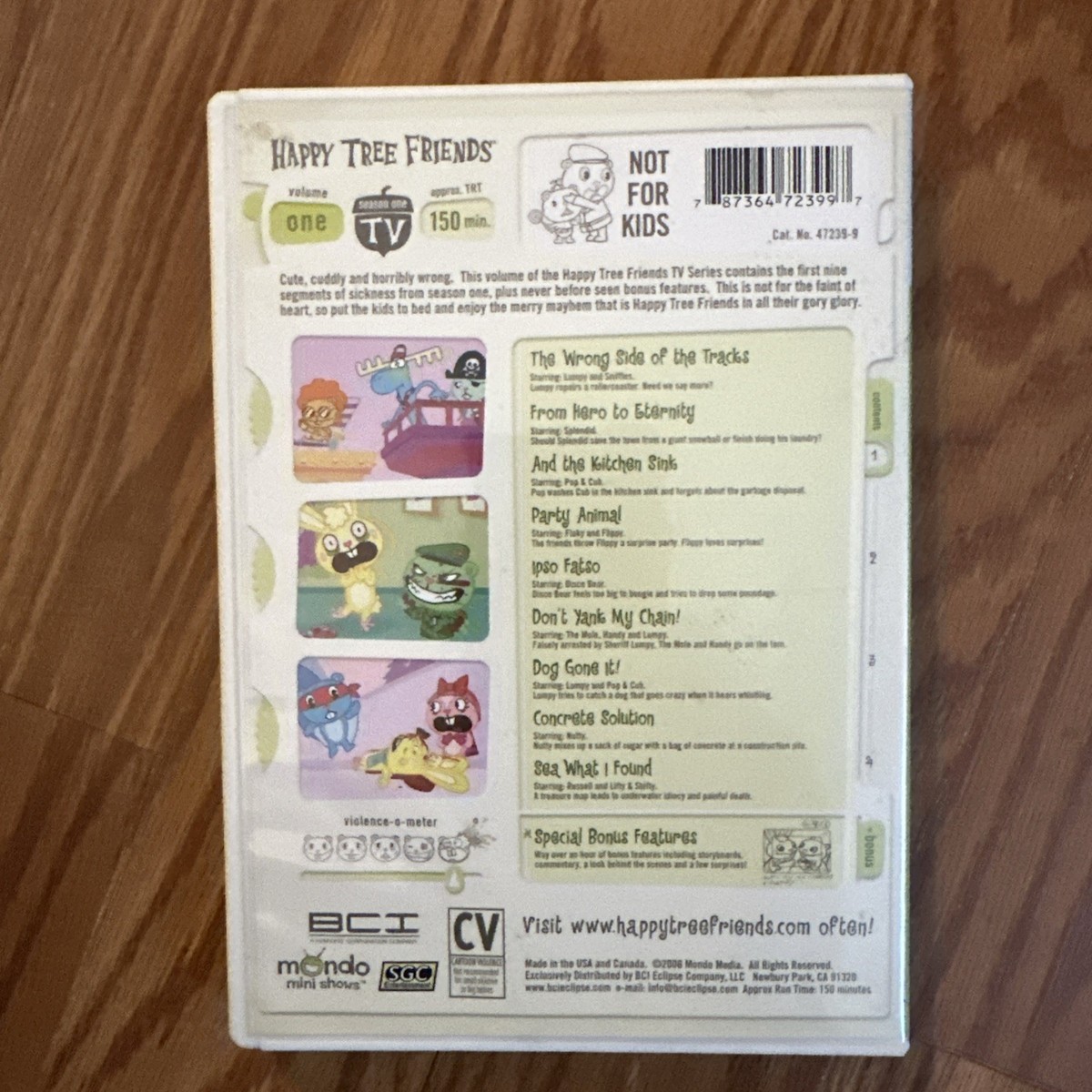 Happy Tree Friends - Season 1: Volume 1 (DVD, 2006, Multi-Disc Set