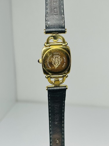 GUCCI 6300L Horsebit Vintage Ladies Watch Swiss Quartz Gold Tone - Picture 11 of 15