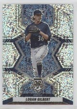 2022 Panini Mosaic White Sparkle Mosaic Prizm Logan Gilbert #132 0bt4