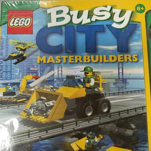 LEGO 3058 Busy City Masterbuilders Set NEW/SEALED Bricks And Book 2000