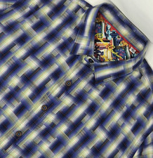 Robert Graham Men's XL Multicolor Geometric AOP Long Sleeve Button Up Shirt EUC