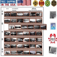 Clear Polyethylene Archival Sheets - Organize 35mm Film Negatives Safely