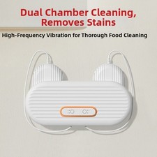 ABS Food Cleaner Double Bin Wall Mount Kitchen Appliance for Fruits Meat