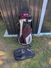 Titleist 14 Way Golf Cart Bag Red Black White