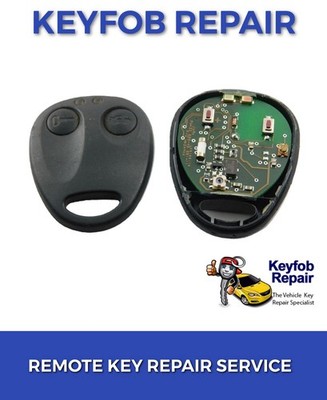 Reparaturservice für Saab 9000 900 2 Tasten Fernbedienung Schlüsselanhänger Reparatur Gehäuse