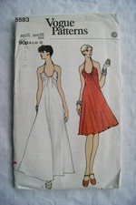 Vintage: Vogue Pattern No. 8583 misses evening dress, size 14, 36 inch, 92  cm