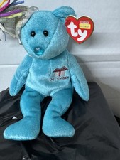 1-061 Ty Beanie Baby December The Birthday Bear With Hat