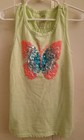 Sonoma Girls Flip Sequin Butterfly Sleeveless Green Shirt,  Sz 6 — photo 1