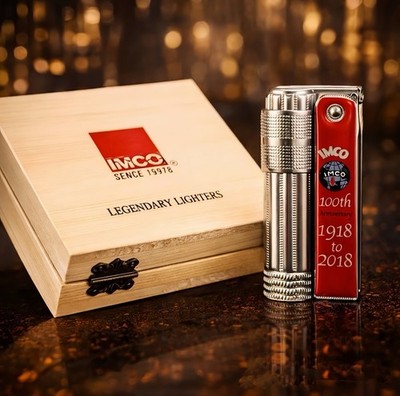 IMCO 6700 Gasoline Lighter Stainless Steel Vintage Windproof Gift Box Pro..