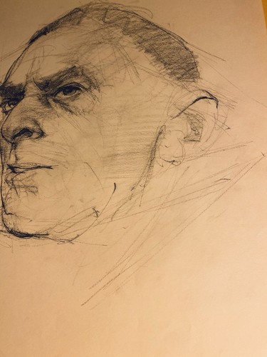 Max Turner Etheric Male Portrait Charcoal On Paper With Bonus - Foto 3 di 3