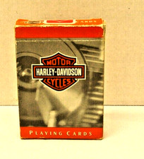 Genuine Harley Davidson Playing Cards Grey Color New Sealed U.S. Playing Card Co