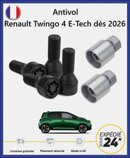 Ecrous antivol de roues noir Renault Twingo 4 E-TECH dès 2026 (2 douilles)