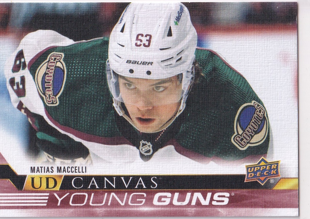 22/23 UD SERIES 1 CANVAS MATIAS MACCELLI YOUNG GUNS RC SP ROOKIE #94