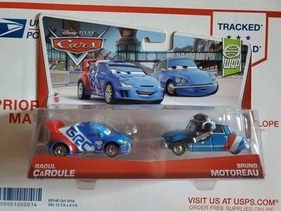 Disney Cars 2 World Grand Prix 2-pack RAOUL CAROULE & BRUNO