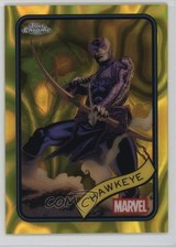 2025 Topps Chrome Marvel Comics Yellow Lava Refractor Hawkeye #133 1b9b