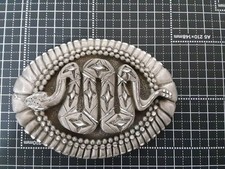 Vintage Rattlesnake Buckle for Biker, Used Not Authentic