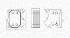 MAGNETI MARELLI Ölkühler Motoröl 350300000500 Aluminium für FORD TRANSIT Bus FCD