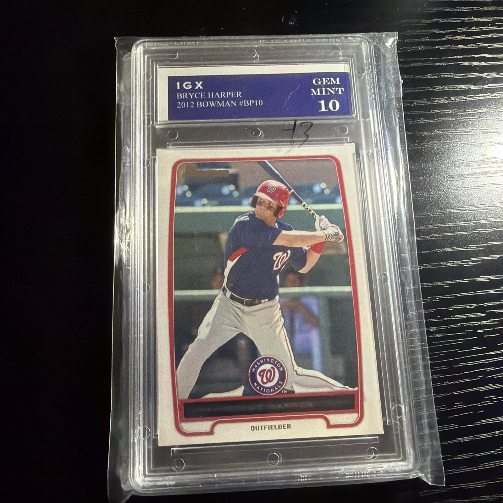 2012 Bowman Prospects #BP10: BRYCE HARPER Rookie RC ~ IGX 10