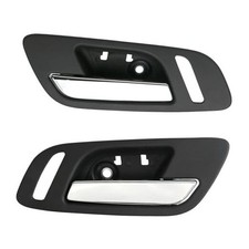 2pcs Interior Door Handles Front Left Right Side FL FR Small Hole Ebony Black