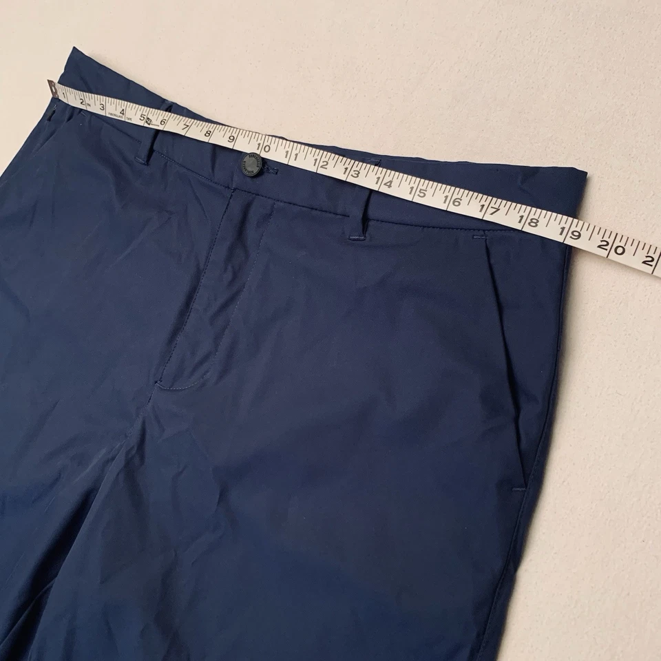 Pantalones Cortos 32 Degrees Cool Performance Tech Hombres Talla 38/9.5 Azul Bolsillos con Cremallera Elásticos Foto 4 de 4