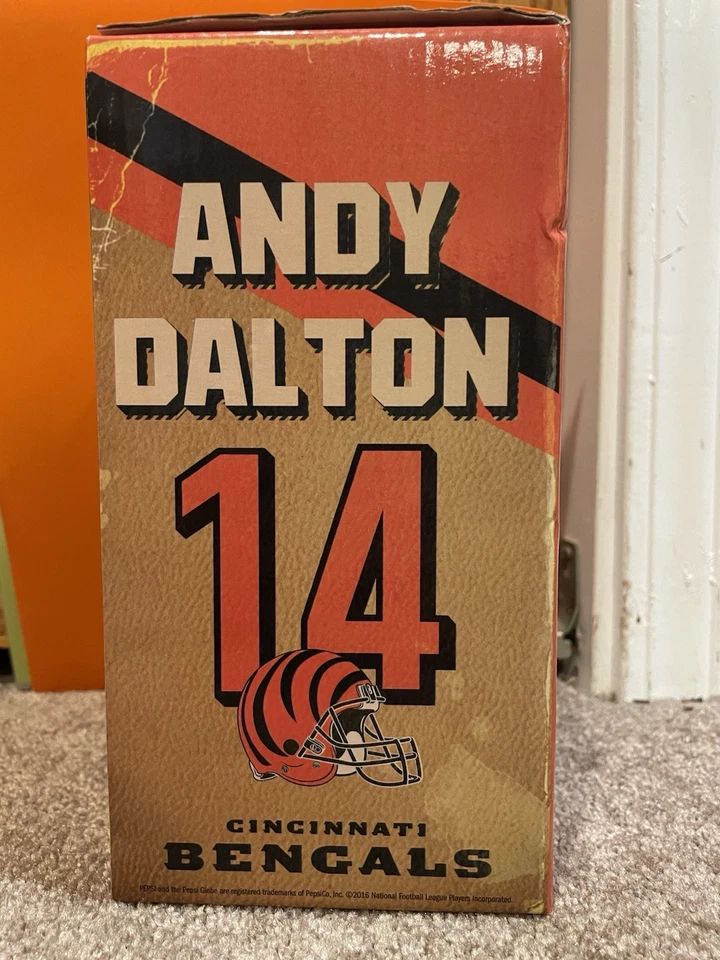 Andy Dalton Cincinnati Bengals Pepsi Garden Gnome Forever Коллекционные предметы НОВЫЕ  - Изображение 2 из 4
