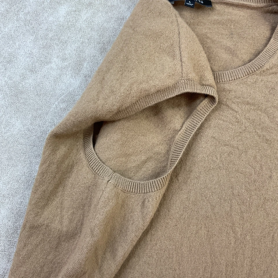 Top Lafayette 148 100 % lana tejido sin mangas capa camisa marrón mujer talla L Foto 4 de 4