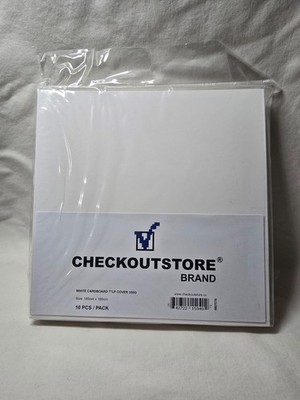 CheckOutStore Cardboard Jackets Cover for 7'' Vinyl 45 RPM Records (10)