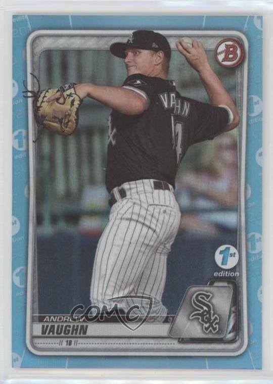 2020 Bowman Draft 1st Edition Sky Blue Foil Andrew Vaughn #BD-153 05ns