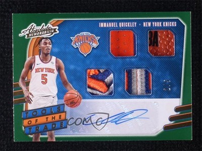 2020-21 Absolute Memorabilia Level 4 2/5 Immanuel Quickley Rookie Auto RC 5l1