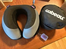 Cabeau Evolution  TNE S3 Travel Pillow Memory Foam with Case & Earplugs