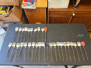 Vintage Original National Cash Register Number Price Flags 31 Pieces Model 35