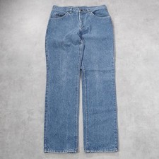 Lee W33 Blue Denim Vintage Bottoms 80s Made in USA 18333