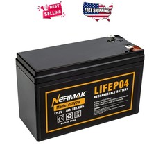 12V 7Ah LiFePO4 Deep Cycle Battery Rechargeable Lithium Iron Phosphate BMS