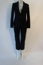 Womens Ameliora Black Blazer/Pant Suit Set 0