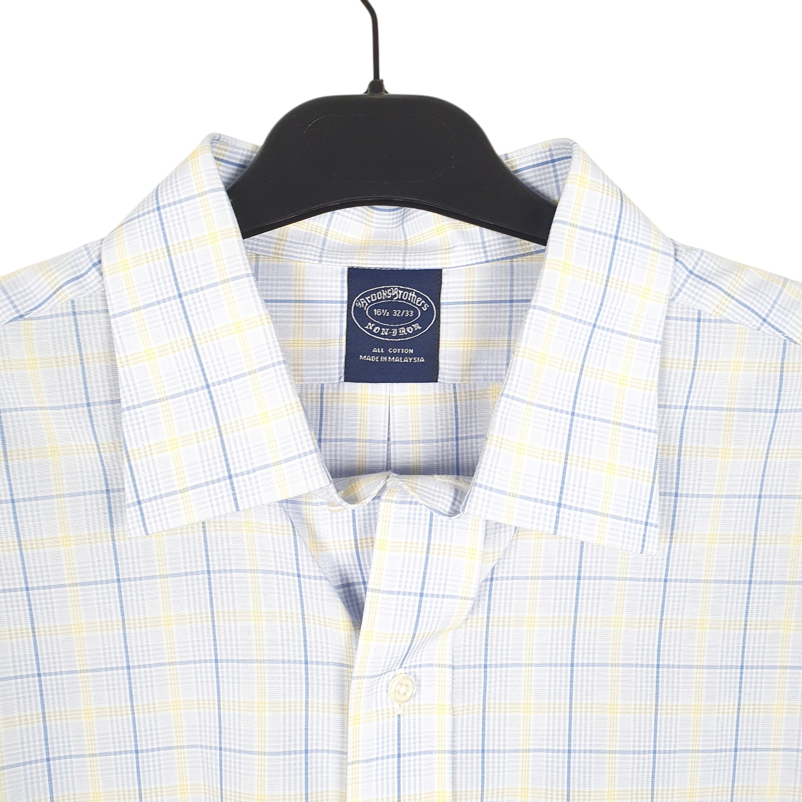 BROOKS BROTHERS Blue Check Shirt Long Sleeve Casual Cotton Mens L image 2