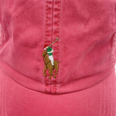 Polo Ralph Lauren Men's Chino Cap Baseball Hat, Nantucket Red w