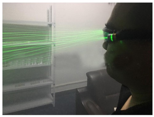 Green Red Blue LED Laser Glasses Lighting For DJ Dancer Bar Party Stage Show - Picture 7 of 36