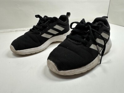 Adidas Kids Running Shoe Size 12K Black Grey White PMA Cloud Foam 20m001  Lace Up