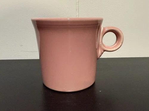Homer Laughlin Rose Pink Fiesta Mug Fiestaware O Ring Handle Coffee Cup HLC USA