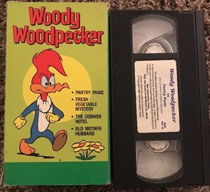 Woody Woodpecker Vhs Video Pantry Panic Cobweb Hotel Old Mother