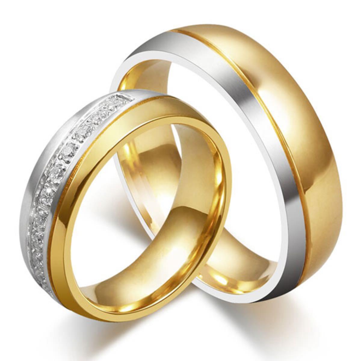 Soul-Cats Wolframcarbid Ring Bicolor Für Herren & Damen - Verlobungsring, Partnerring In Geschenkbox