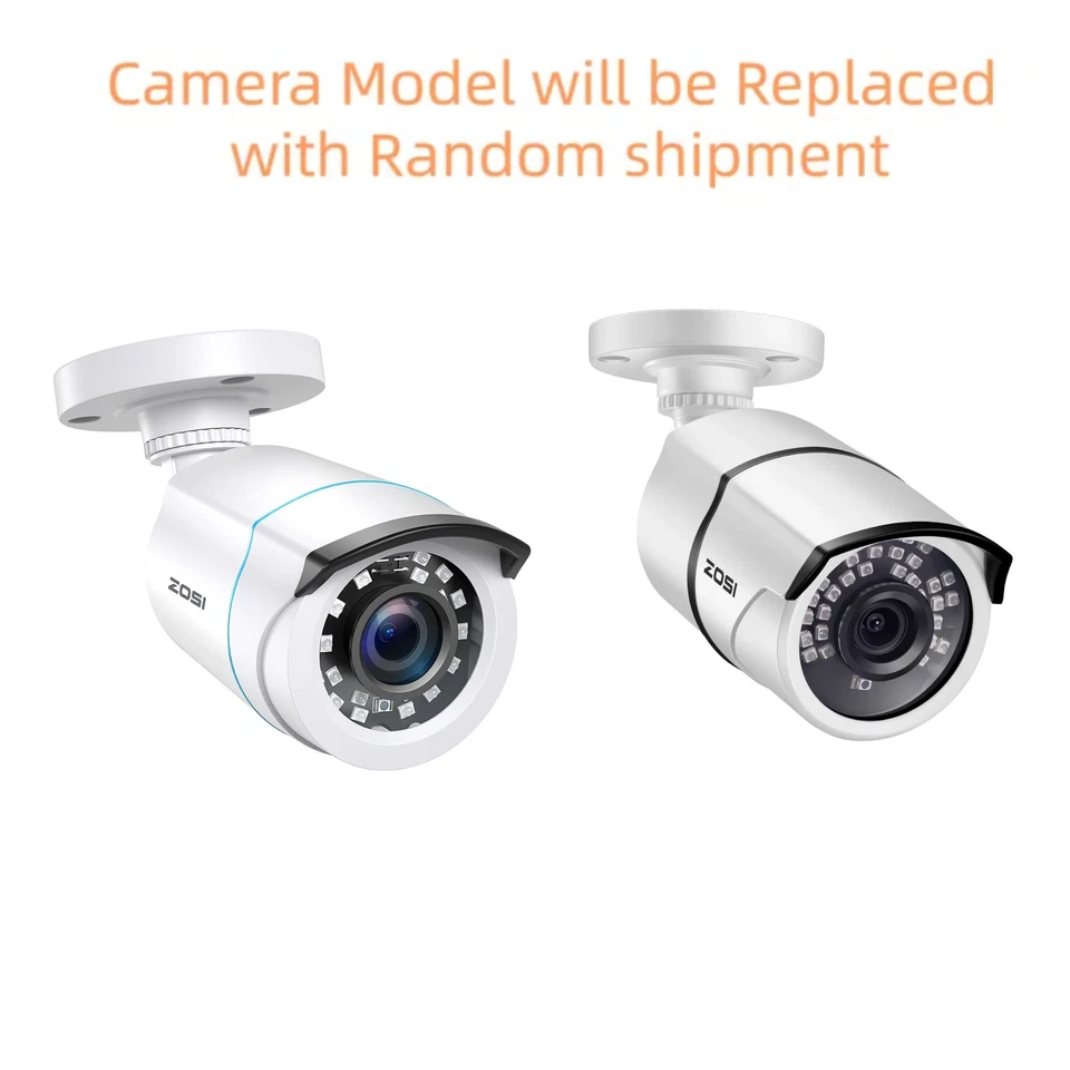 Sistema de cámara de seguridad exterior ZOSI H.265+ 1080p 8CH 5MP Lite DVR 2TB para el hogar Foto 2 de 4
